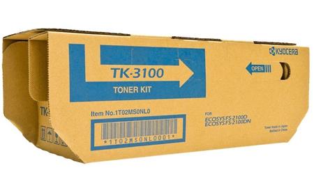 Kyocera originální toner TK3100, black, 12500str., 1T02MS0NL0, Kyocera FS-2100D, DN, obsahuje odp. nadobku