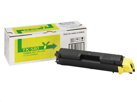 Kyocera originální toner TK580Y, yellow, 2800str., 1T02KTANL0, Kyocera FS- C5150DN