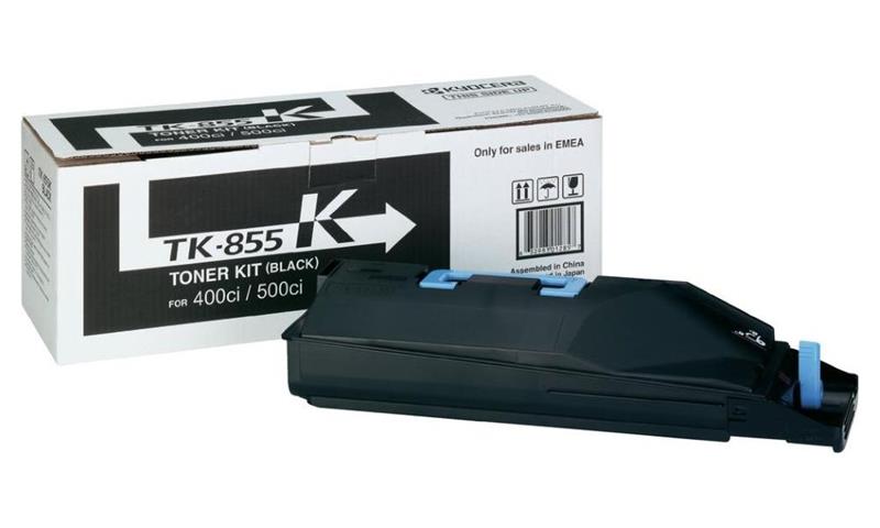 Kyocera toner TK-855K, TASKalfa400ci, 500ci, 552ci, 25.000 stran, Černý