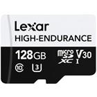 Lexar paměťová karta 128GB High-Endurance microSDHC/microSDXC UHS-I card, (čtení/zápis:100/45MB/s) C10 A1 V30 U3