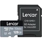 Lexar paměťová karta 128GB High-Performance 1066x microSDXC UHS-I, (čtení/zápis:160/120MB/s) C10 A2 V30 U3