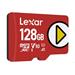 Lexar paměťová karta 128GB PLAY microSDXC UHS-I cards, čtení 150MB/s C10 A1 V10 U1