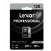 Lexar paměťová karta 128GB Professional 1667x SDXC UHS-II, čtení/zápis: 250/120MB/s, C10 V60 U3