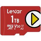 Lexar paměťová karta 1TB PLAY microSDXC UHS-I cards, čtení 150MB/s C10 A2 V30 U3