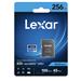 Lexar paměťová karta 256GB High-Performance 633x microSDXC UHS-I (čtení/zápis: 100/45MB/s) C10 A1 V30 U3 + adaptér