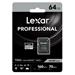 Lexar paměťová karta 64GB High-Performance 1066x microSDXC UHS-I, (čtení/zápis:160/70MB/s) C10 A2 V30 U3