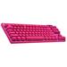 Logitech G PRO X TKL LIGHTSPEED Gaming Keyboard - MAGENTA - US INT'L - 2.4GHZ BT - TACTILE