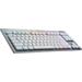 Logitech G915 TKL Tenkeyless LIGHTSPEED Wireless RGB Mechanical Gaming Keyboard - GL Tactile - WHITE - US INT'L