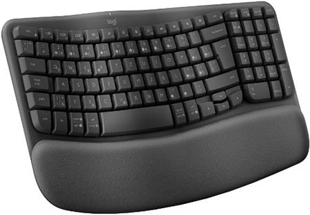 Logitech klávesnice Wave keys bezdrátová bluetooth ergonomická CZ SK grafitová