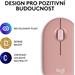 Logitech M350s Wireless mouse rose