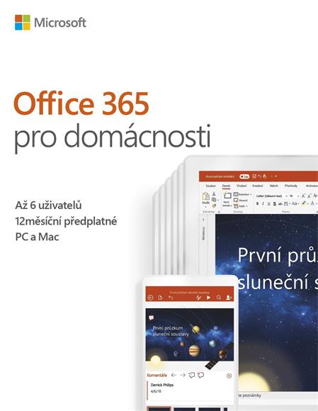 Microsoft Office 365 pro domácnosti (CZ, 1 rok)