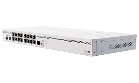 Mikrotik CloudCoreRouter CCR2004-16G-2S+, 4x 1700MHz CPU, 4GB RAM, 16x Gbit LAN, 2x SFP+, 1x USB 3.0, Dual PSU, L6