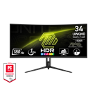 MSI Gaming MAG 342CQR E2, 34" VA zakřivený 3440x1440 (UWQHD) 180Hz 1ms DP 2xHDMI Výškově nastavitelný Pivot