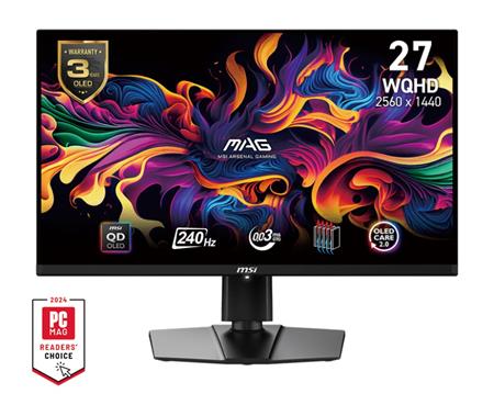 MSI MAG 271QPX E2 26,5" QD-OLED QHD 240Hz 0,03ms Black 2R