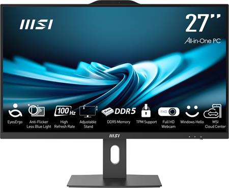 MSI Pro AP272P 14M 27" FHD i3-14100 8GB 256GB SSD UHD 730 W11H Black 2R