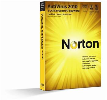 NORTON ANTIVIRUS 2010 CZ 3 USER RET (1 rok) - 3 licence za cenu 1