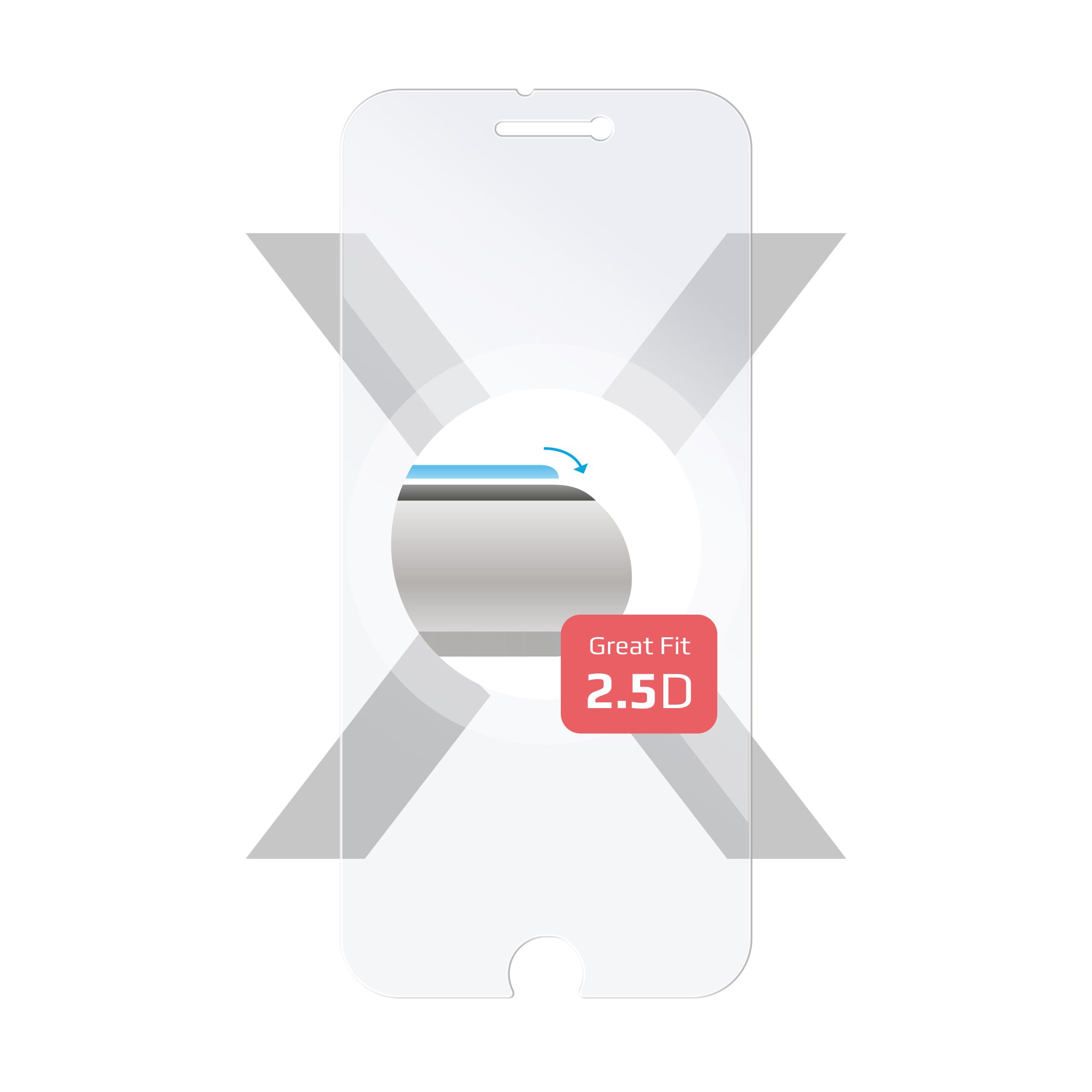 Ochranné tvrzené sklo FIXED pro Apple iPhone 7/8, 0.33 mm
