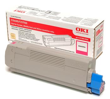 OKI 43381906 Toner Magenta do C5600, C5700 (2 000 stránek)