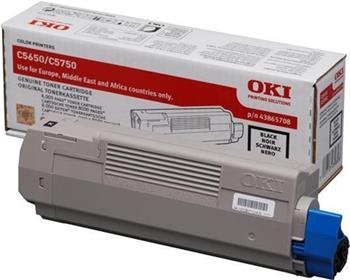 OKI 43865708 Toner Černý do C5650, C5750 (8 000 stránek)