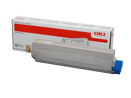 OKI 44844613 Žlutý toner do C822 (7 300 stránek)