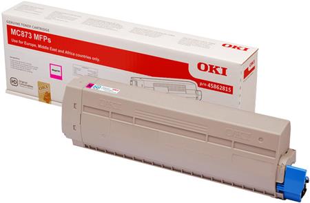 OKI 45862815 Magenta toner do MC873 (10.000 stránek)