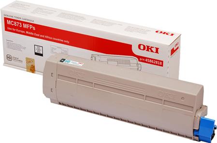 OKI 45862818 Černý toner do MC873 (15.000 stránek)