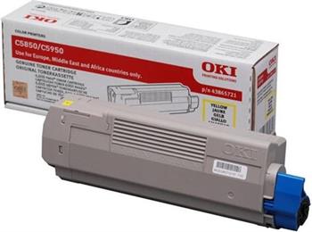 OKI Žlutý toner do C5850/5950/MC560 (6 000 stránek); 43865721