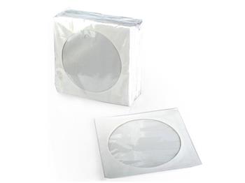 Papírová obálka s okénkem na CD/DVD, 1ks, bílá