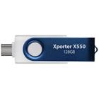 Patriot Xporter X550 128GB USB Typ-A + USB Typ-C USB 3.2 Gen 1 bílo-modrá