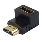 PremiumCord Adapter HDMI M/F zahnutý do pravého úhlu 90°, pozlacená