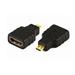 PremiumCord Adapter HDMI Typ A samice - micro HDMI Typ D samec