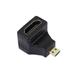 PremiumCord Adapter Micro HDMI Male na HDMI Female zahnutý do pravého úhlu 90°