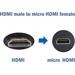 PremiumCord Adapter micro HDMI Typ D samice - HDMI Typ A samec