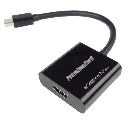 PremiumCord adaptér mini DisplayPort - HDMI Male/Female, 3D, 4K*2K@60Hz