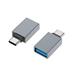 PremiumCord Adaptér USB 3.1 konektor C/male - USB 3.0 A/female, kovově šedý, OTG