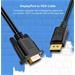 PremiumCord DisplayPort na VGA kabel 1m M/M