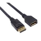 PremiumCord DisplayPort prodlužovací kabel M/F 3m