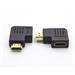 PremiumCord HDMI adaptér 19pin Female - 19pin Male do úhlu 90° levá