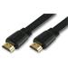 PremiumCord HDMI High Speed + Ethernet plochý kabel, zlacené konektory, 1m