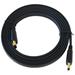 PremiumCord HDMI High Speed + Ethernet plochý kabel, zlacené konektory, 1m