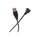 PremiumCord Kabel micro USB 2.0, A-B, konektor do úhlu 90°, 1m