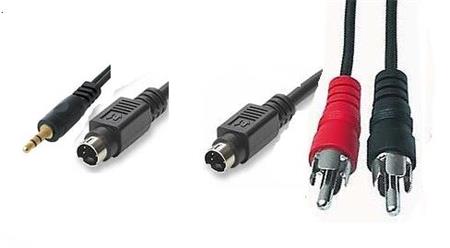 PremiumCord Kabel S-Video+3,5Jack-S-Video+2xCINCH 5m