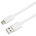 PremiumCord kabel USB-C - USB 3.0 A (USB 3.2 generation 2, 3A, 10Gbit/s) 15cm bílá