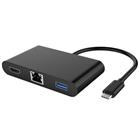 PremiumCord Převodník USB3.1 na HDMI + Audio + USB3.0 + RJ45 + PD charge