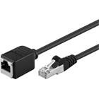 PremiumCord Prodlužovací Patch kabel F/UTP RJ45-RJ45 M/F 0,5m