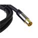 PremiumCord TV antenní HQ propojovací kabel M/F 75Ohm (135dB) 4x stíněný 3m