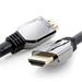 PremiumCord ULTRA HDMI 2.1 High Speed + Ethernet kabel 8K@60Hz,zlacené 0,5m