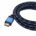 PremiumCord Ultra HDTV 4K@60Hz kabel HDMI 2.0b kovové+zlacené konektory 0,5m bavlněné opláštění kabelu