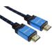 PremiumCord Ultra HDTV 4K@60Hz kabel HDMI 2.0b kovové+zlacené konektory 2m bavlněné opláštění kabelu