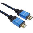 PremiumCord Ultra HDTV 4K@60Hz kabel HDMI 2.0b kovové+zlacené konektory 2m bavlněné opláštění kabelu